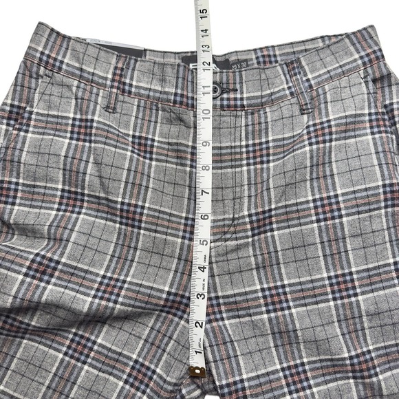 RSQ | Men | Charcoal Plaid Loose Fit Straight Leg Chino Pants | Size 29x30 - Picture 5 of 13